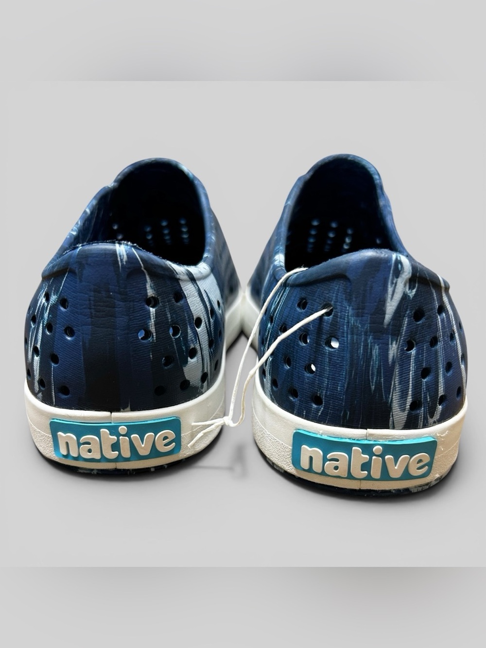 Native Youth/Big Kids Jefferson Marbled Blue White Slip On Shoes Size 6 NEW - Picture 5 of 9